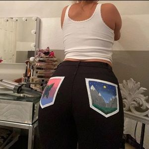 Handpainted H&M jeans